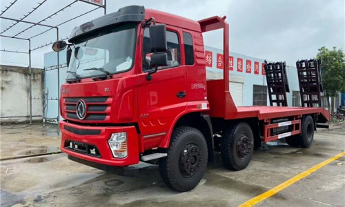 15噸東風小三軸平板運輸車 