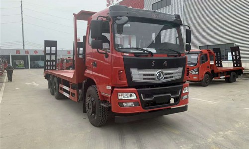 30噸東風后雙橋挖機平板車 