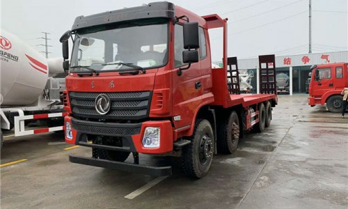 35噸東風8x4挖機平板車 