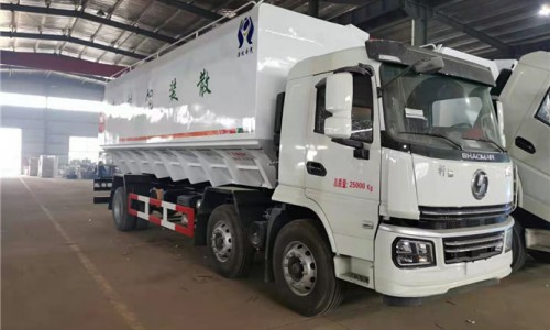 26.6立方陜汽軒德散裝飼料運輸車 