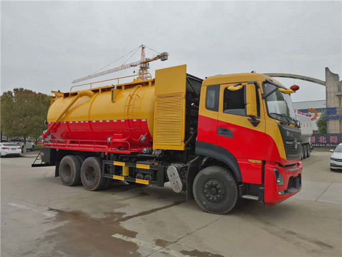 東風后雙橋清洗吸污車 